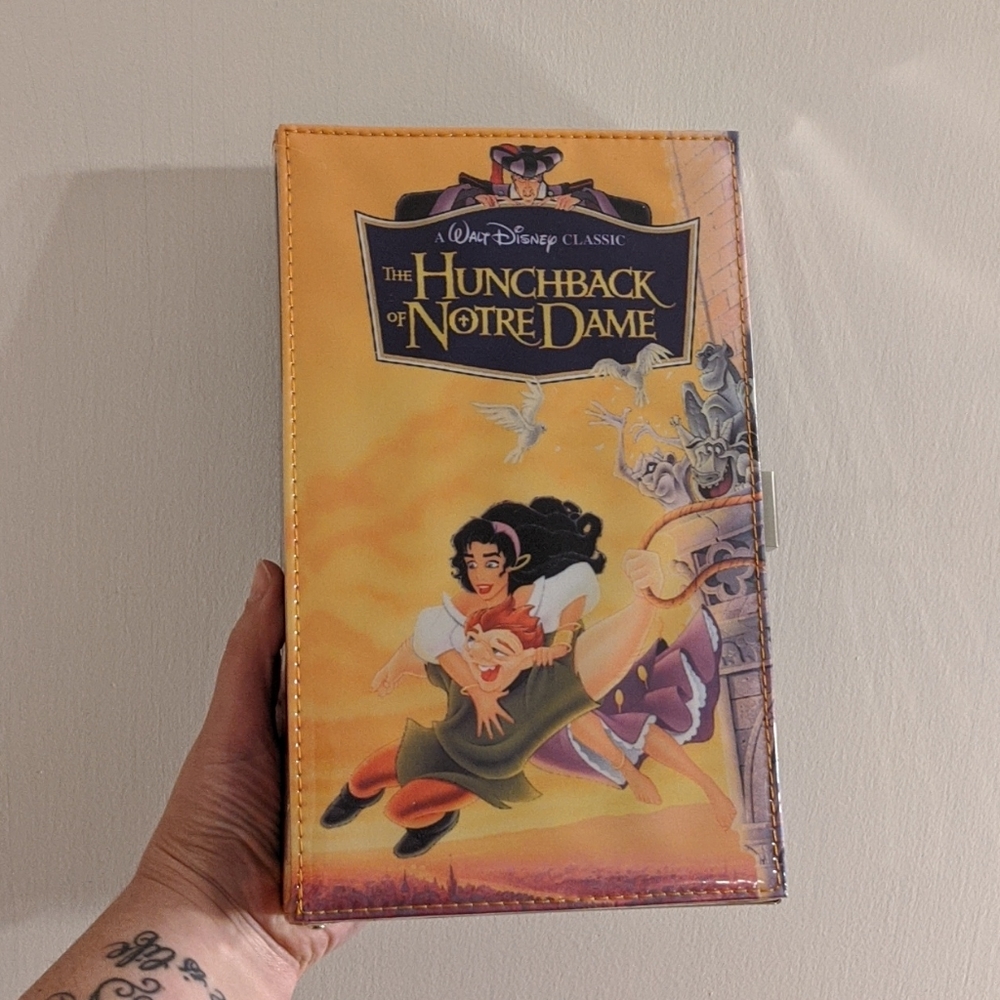 NWOT Disney Parks VHS Hunchback Clutch